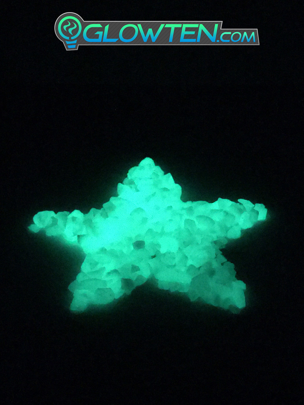 GLOWTEN.com - Environmental Friendly Green Aura Luminous Stones Pebbles Size Large Natural Glowing in the Dark Ground Glow Rocks Arts n Crafts Decoration Eco Friendly Material picture photo cap preview pic 9