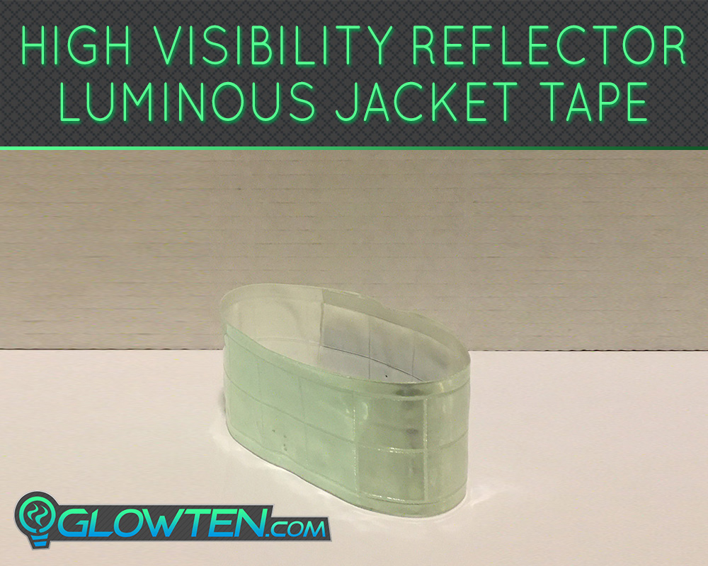 GLOWTEN.com - What is the best glow in the dark tape Reflective Luminous Band See Better At Night Safety High-Visibility Reflector Band Tape Armband For Reflective Clothing picture photo cap preview pic image search 1