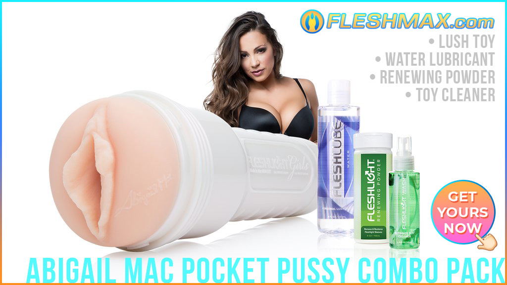 FLESHMAX.com Pocket Pussy Sex Toy Buy Masturbator Abigail Mac Lush Vagina Stroke Combo Pack Water Lubricant Renewing Powder Toy Cleaner fleshlight FLESHMAX.com sex toy photo sexy picture google image search