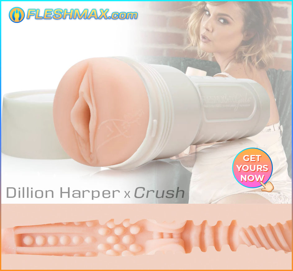 FLESHMAX.com Mens Sextoys Portal Shopping Store Dillion Harper Crush Pornstar FLG Fleshlight Now You Can Fuck My Real Vagina Toy Fast MASTURBATOR POCKET PUSSY TOY TOUCH MY CLIT MAKE ME SQUIRT. You will see her sexy hand-writing signature on the front of her vagina before entry. Please apply a decent amount of lubricant before playing with her then turn on a sexy video with her. The interior texture feels like a huge chamber with straight edged micro rubber bumps to welcome you when you stick your dick in. It becomes more and more intense as you enter because the texture starts to tighten. When you get to the middle section, that is when the fun begins. You might already climax as you pump away because the spiral ribs is really special after that.