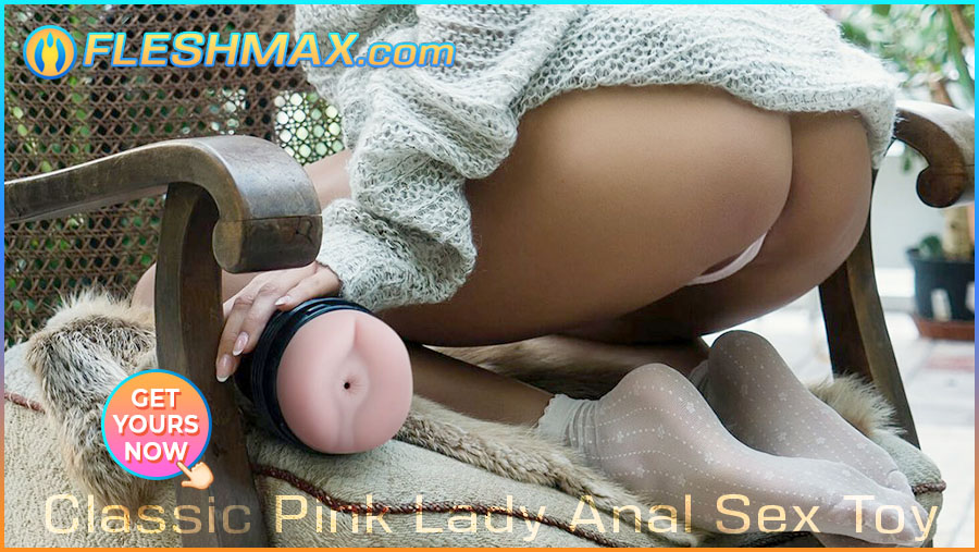 FLESHMAX.com - Classic Pink Butt Sextoy Stroker Fap Helper Masturbation For Guys for anal sex butthole asshole tight fucking showing hot chick model in short skirt showing white thong panties