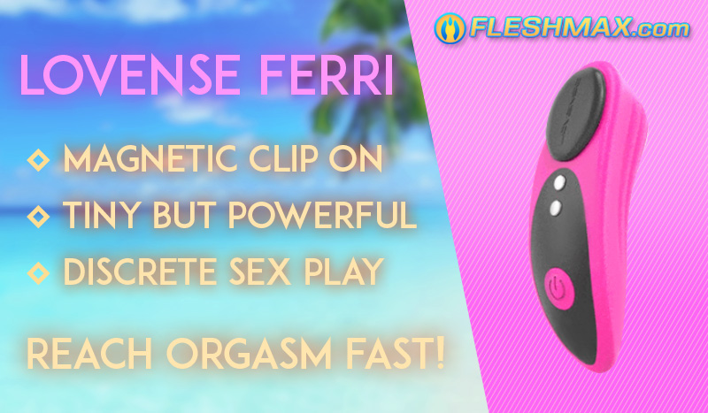 Lovense Ferri Panty Vibrator Sex Toy FLESHMAX.com BUY NOW Brand New One of a Kinda Special Magnetic Tech Body Teledildonic Sex Vibrator That Clips On To Your Panties and Stay Put Give You Lots of Secrete Panty Pleasure Small But Powerful Motor Perfect For Your Clit Squirt Cumming Orgasm Play with Lovense Sex Cams live PLUSHCAM.com