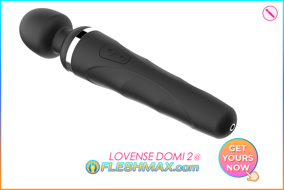 FLESHMAX.com - Lovense Domi 2 Wonder Wand Style Interactive Sex Cam Ready Bluetooth N Wifi App Powered Dual Head Motors Control Masturbator For Women can be used on clitoris vagina and even anal! Love Sex Toy Remote Ez Vibrator model webcam long distance relationship toys wearable vibrating sex toys teledildonics lovense reviews buying guide interactive sex toys app controlled sex toys image search pic picture photo jpg 1