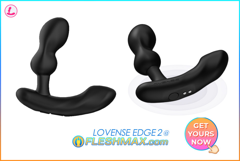 FLESHMAX.com - Lovense Edge 2 Prostate P-Spot Massager Sissy Training Sex Toy Motor Head Stimulation Wireless App Control Vibe Patterns How Fast Can You Shake Hands Free Orgasm Dry-O Wet-o Sissygasm Butt Toy the edge 2 prostate toy image search pic picture photo jpg 1 sextoys shopping for men