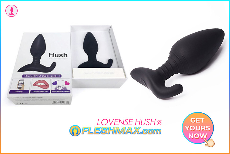 FLESHMAX.com - Lovense Hush FLESHMAX.com First Ever Teledildonic Butt Plug Black Tail Vibrating Inside Your Ass Wireless App Remote Control Over Phone Love Sense Buying Guide Hush Plugs Gape Training Analsex Enema Warm-up Sissygasm Friendly HFO hands free orgasm dry-o wet-o pic jpg image search 4