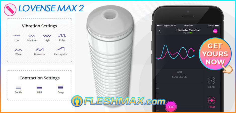 FLESHMAX.com - Lovense Max 2 FLESHMAX.com Virtual Vagina Masturbator Pocket Pussy Sex Toy For Guys Dont Need To Use Your Hands Wifi in-App Ready vibration settings low medium high pulse wave fireworks earthquake,contraction settings side button subtle mild deep with iphone on the side patterns masturbator for men penis sleeves remote app controlled sex toy buy n shop lovense products long distance relationship toys pic jpg image search 4