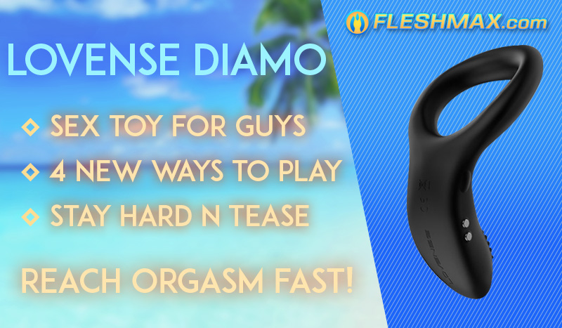 Lovense Diamo Vibrating Cock Ring Perieum Massage With 4 Other Ways To Play Depends On Your Mood Get Yours Now At FLESHMAX.com Connect With Other Lovense Lovers Other Wifi Control App