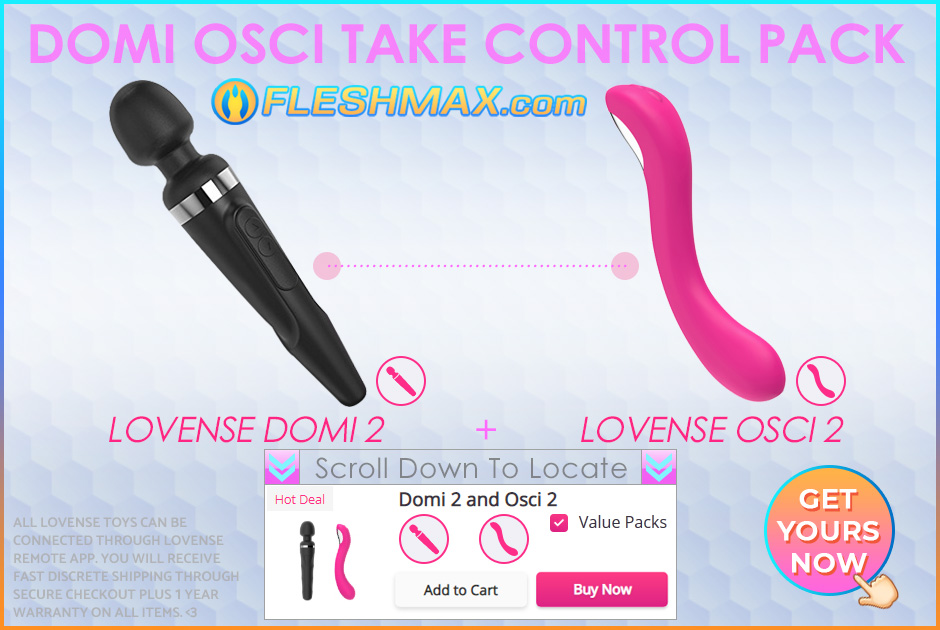 FLESHMAX.com - Take Total Control Over WIFI Vibe Sex Pack FLESHMAX.com Lovense Domi 2 and Osci 2 Vibrator Sex Toys Value Combo Pack Shopping Pack Lovers Sex Toys Store Merch Shopping Store Channel Image Search jpg