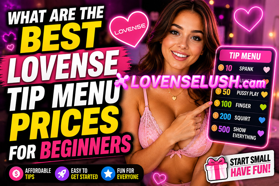 What are the best Lovense tip menu prices for beginners LOVENSELUSH.cam