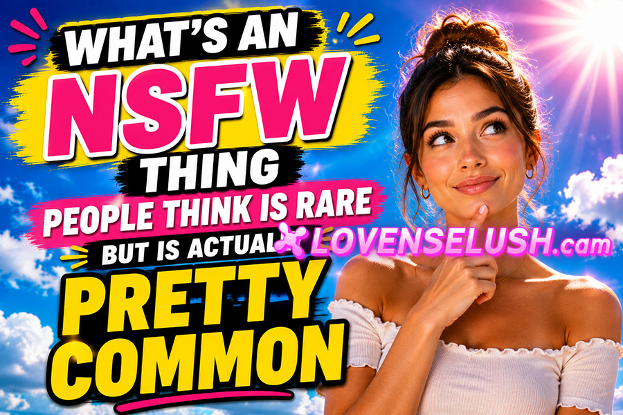 Whats an NSFW thing people think is rare but is actually pretty common LOVENSELUSH.cam