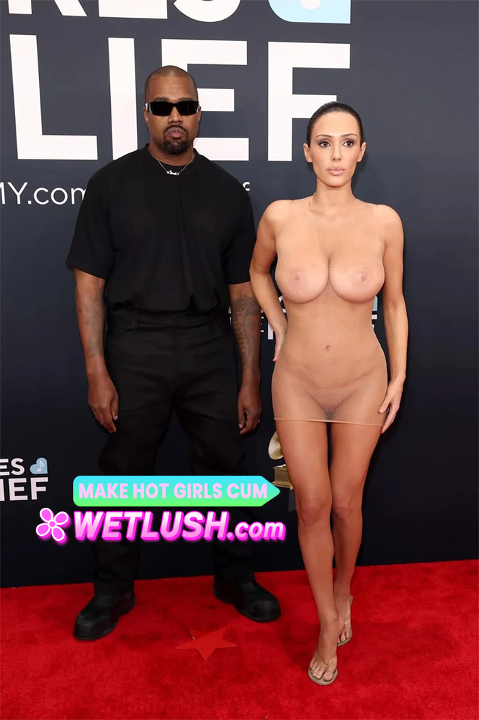 WETLUSH.com Before getting kicked out, Kanye West's spouse, Bianca Censori, made a striking appearance at the 2025 Grammys in Los Angeles, sporting a bold sheer nude Skims bodysuit that showcased her ample cleavage and toned physique in a 360-degree photo screenshot sexy photo jpg 3